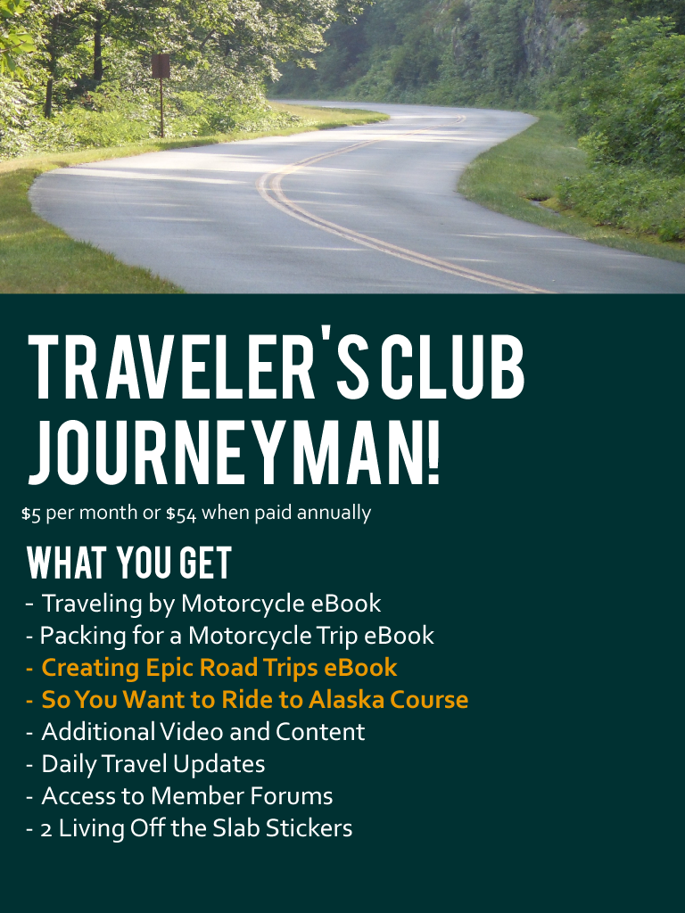 Living Off the Slab Traveler's Club Journeyman